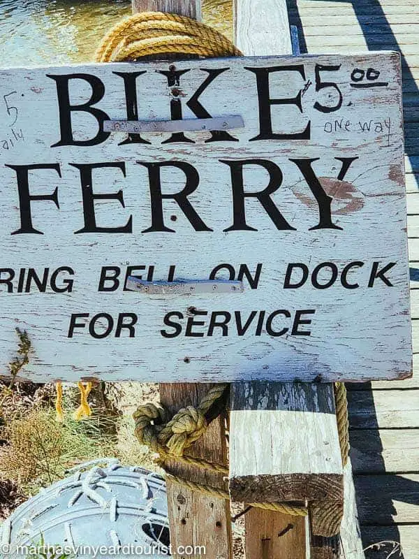 the bike ferry sign
