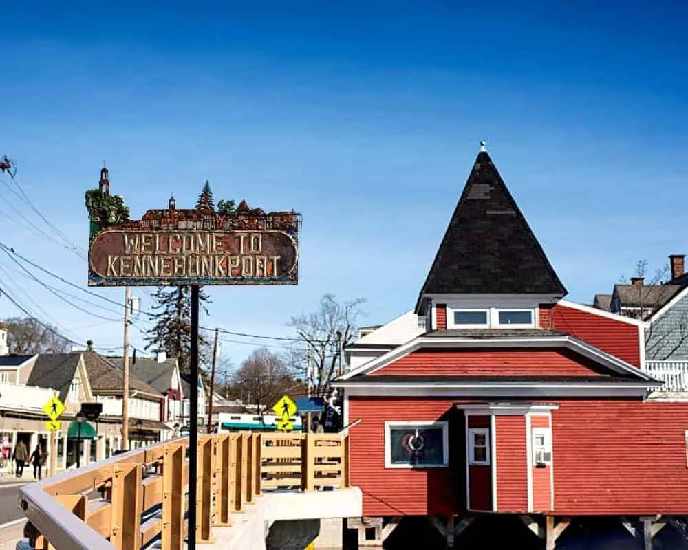 The bridge to Dock Square in Kennebunkport, Maine