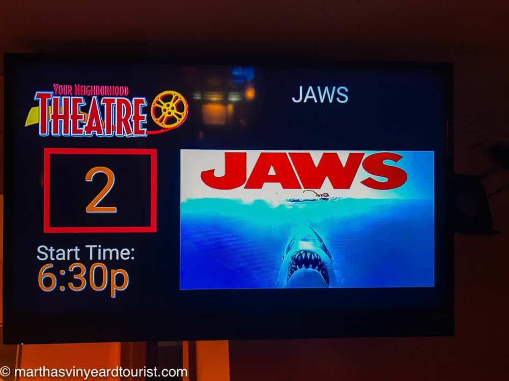 Jaws movie sign