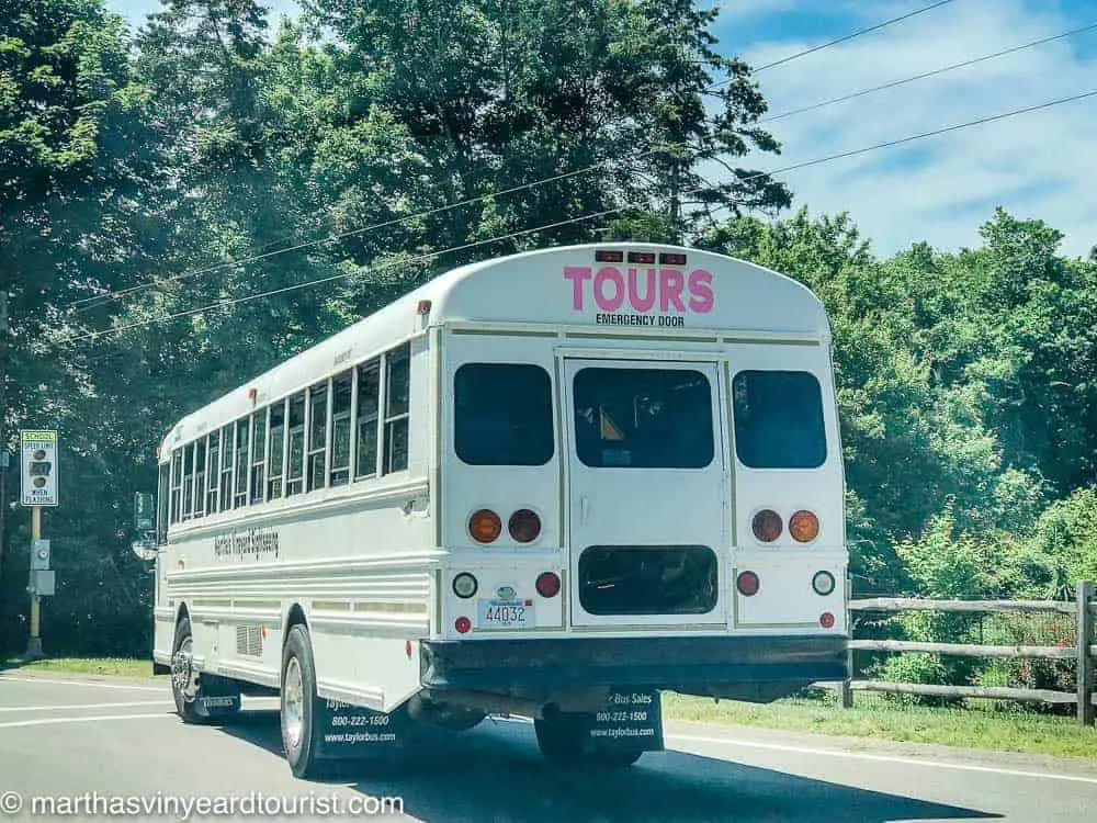tour bus on Martha’s Vineyard