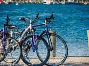 bikes at Edgartown Harbor