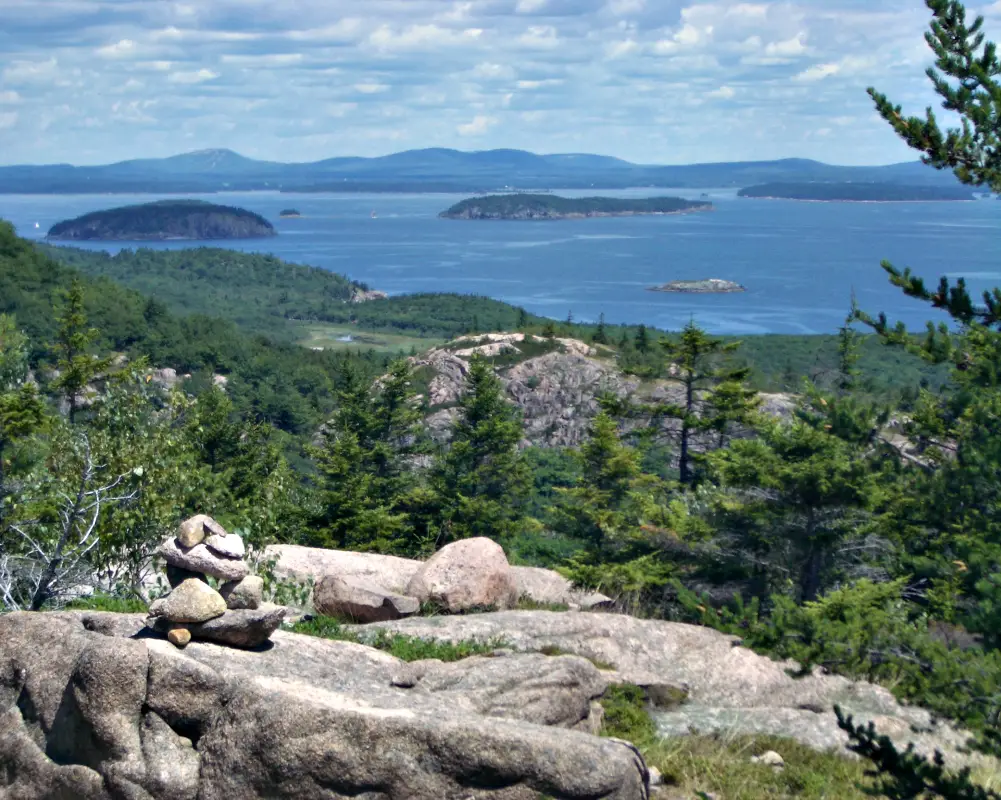 hiking in Acadia National Park