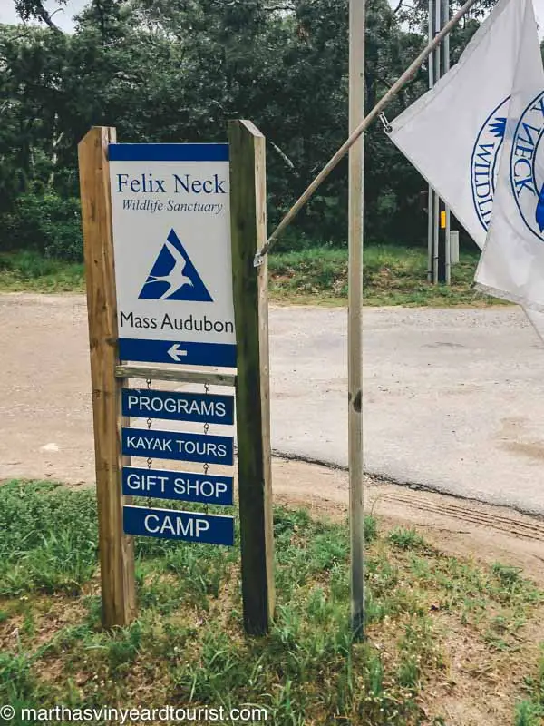 sign for Felix Neck Wildlife Preserve