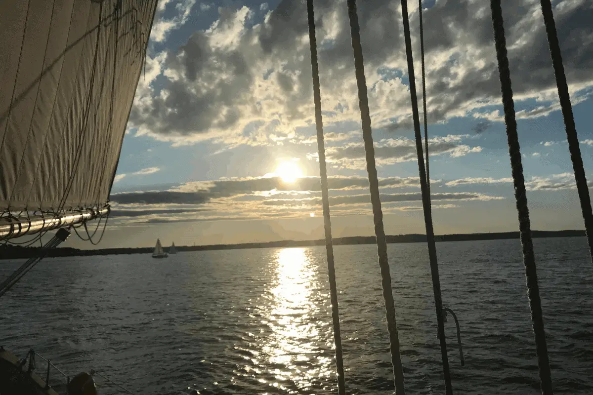 sunset sail with Portland Schooner Company
