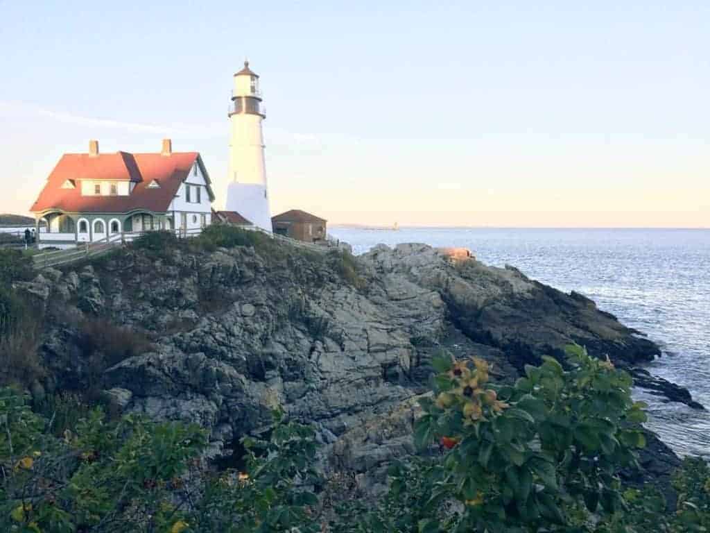 The lighthouse at Portland Maine