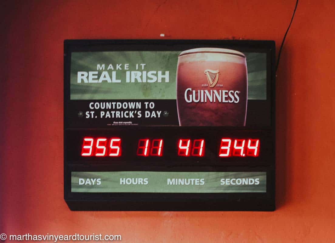 digital countdown to St Patricks