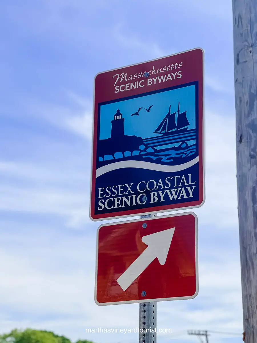 Essex Scenic Byway sign in Massachusetts 