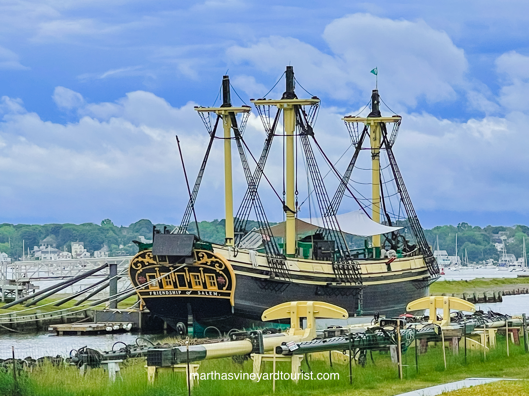 The Friendship of Salem old schooner docked in Salem Massachusetts
