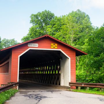The Henry Bridge in Bennington Vermont