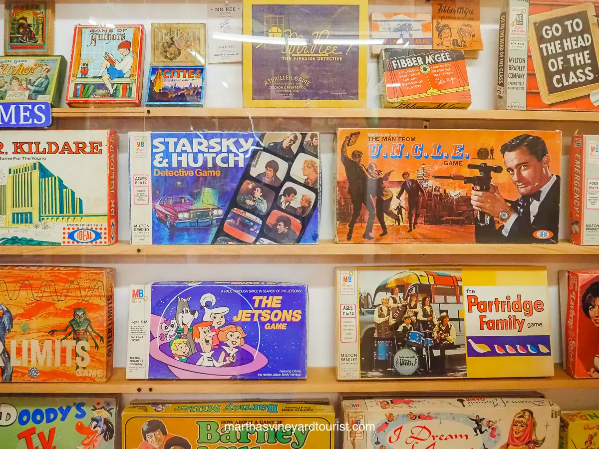 board games at the Vermont Toy and Train Museum