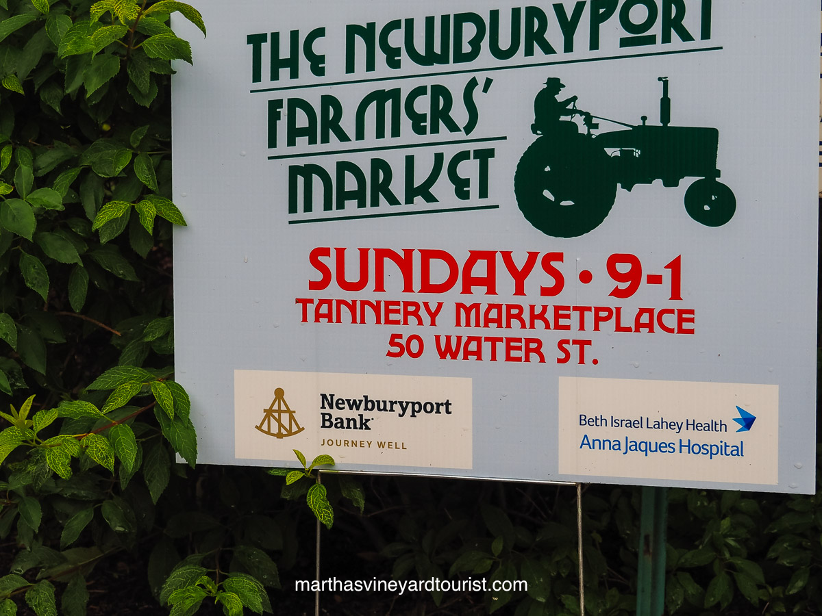 The Newburyport Farmers' Market runs on Sunday mornings in the summer.