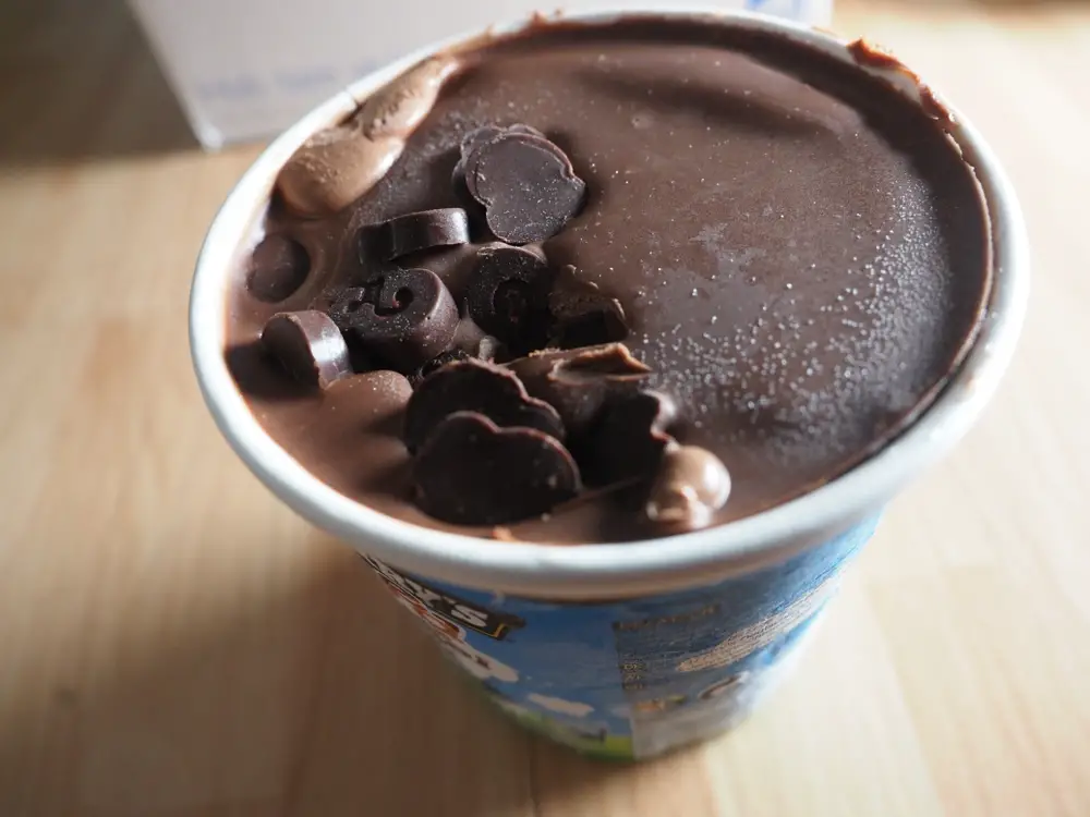 Ben & Jerry's ice cream tub