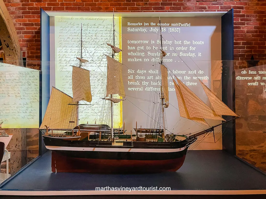 The Whaling Museum shows how important maritime activities were before the advent of tourism.